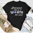 Because Hes Worth The Wait Coast Guard Wife Women T-shirt Funny Gifts