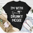 Im With Drunky Mcgee Funny Couples St Patricks Day Women T-shirt Funny Gifts