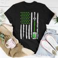 Irish American Flag Draft Beer Shamrock St Patricks Day Women T-shirt Funny Gifts