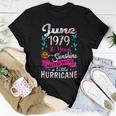 Womens June 1979 Birthday Floral Tee For Womens Women T-shirt Unique Gifts