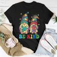 Be Kind Autism Gnomes Sunflower Autism Awareness Month 2023 Women T-shirt Unique Gifts