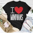I Love Minivans Heart Mini Van Funny Parent Mom Dad Quote Women T-shirt Funny Gifts
