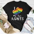 I Love My Two Aunts Lgbt Gay Lesbian Pride Women T-shirt Unique Gifts