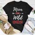 Mom Of The Wild One Buffalo Plaid Lumberjack 1St Birthday Women T-shirt Unique Gifts