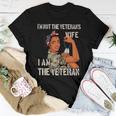 Womens Im Not Veterans Wife Im Veteran Veterans Day Tee Women T-shirt Unique Gifts