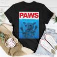 Paws Cat Meme Humor Funny Kitty Lover Funny Cats Dads Mom Women T-shirt Funny Gifts