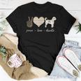 Peace With Love Doodle Mom Doodle Lover Doodle Mama Women T-shirt Unique Gifts