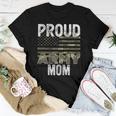 Proud Army Mom Military Soldier Camo Us Flag Camouflage Mom Women T-shirt Unique Gifts
