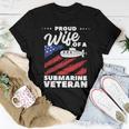 Proud Wife Of A Submarine Veteran Veterans Day V4 Women T-shirt Funny Gifts
