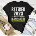 Retired 2023 Under New Management See Wife For Details V3 Women T-shirt Funny Gifts