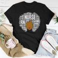 Rn Nurse Afro Word Art Gift African American Nurses Women T-shirt Funny Gifts