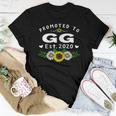 Womens Womens Promoted To Gg Est 2020 Sunflower Mother Day Women T-shirt Unique Gifts