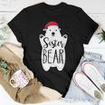 Sister Christmas Bear Santa Family Matching Pajamas Women T-shirt Unique Gifts