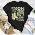 My Son Wears Combat Boots - Proud Military Mom Mother Gift Women T-shirt Funny Gifts