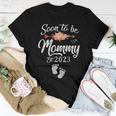 Womens Soon To Be Mommy 2023 First Time Mom Pregnancy Women T-shirt Unique Gifts