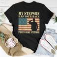 My Stepson Has Your Back Proud Army Stepmom Military Mom Women T-shirt Unique Gifts