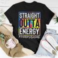 Teachers Assistant Straight Outta Energy Teaching Tie Dye Women T-shirt Unique Gifts