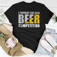 I Thought She Said Beer Competition Cheer Dad Father Women T-shirt Unique Gifts
