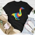 Tie Dye Goose Rainbow Print Waterfowl Hippie Peace Gift Women T-shirt Funny Gifts