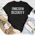 Unicorn Security Costume Halloween Mom Dad Party Lazy Easy Women T-shirt Unique Gifts
