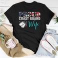 Vintage Proud Coast Guard Wife With American Flag Gift Women T-shirt Funny Gifts