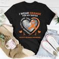 I Wear Orange For My Sister Ms Multiple Sclerosis Awareness Women T-shirt Unique Gifts