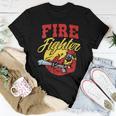 Womens Fire Fighter With Water Hose Fighting The Fire Gift Women T-shirt Funny Gifts
