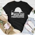 Womens Wild Land Rural Fire Fighters Forest Ladder-Man Helmet Ax Women T-shirt Funny Gifts