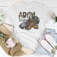 Army Wife Western Cowhide Army Boots Wife Gift Veterans Day Women T-shirt Funny Gifts