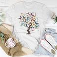 Beautiful Colorful Butterfly Tree Women T-shirt Unique Gifts