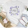 Best Mom Ever Purple Butterflies Lilacs Lavender Women T-shirt Funny Gifts
