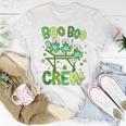 Boo Boo Crew Nurse St Patricks Day Shamrock Face Mask Nurse Women T-shirt Funny Gifts