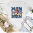 Football Mom Leopard Cheetah Print Mama Lightning Bolt Women T-shirt Unique Gifts