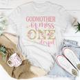 Godmother Of Little Miss Onederful 1St Birthday Family Party Women T-shirt Funny Gifts