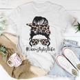 Hairstylist Lifes Mom Messy Bun Women T-shirt Unique Gifts