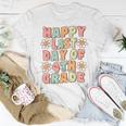 Happy Last Day Of 4Th Grade Cute Groovy Fourth Grade Teacher Women T-shirt Unique Gifts