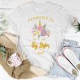 Kids Promoted To Big Sister 2020 Unicorn Face Women T-shirt Unique Gifts
