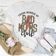 Leopard Proud Member Of Bad Moms Club Lightning Bolt Western Women T-shirt Personalized Gifts