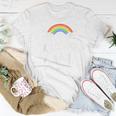 Lucky Mama With Rainbow For St Patricks Day Family Mom Women T-shirt Unique Gifts