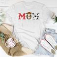 Mom 1St First Birthday Cowboy Western Rodeo Party Matching Women T-shirt Unique Gifts