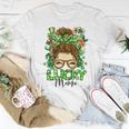 Womens One Lucky Mama St Patricks Day Mom Mother Shamrock Women T-shirt Unique Gifts