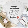 Our First Mothers Day Mothers Day Gift  Women Crewneck Short T-shirt Personalized Gifts