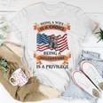 Veteran Wife Privilege Veterans Day Gift Women T-shirt Funny Gifts
