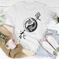 Yin Yang Koi Fish Butterfly Nishikigoi Women T-shirt Unique Gifts