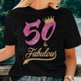 Womens 50 And Fabulous 1969 50Th Birthday For Women Women T-shirt Gifts for Her