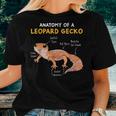 Anatomy Of A Leopard Gecko Gecko Mom Reptile Dad Women T-shirt Gifts for Her