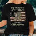 Army Veterans Day My Favorite Veteran Is My Grandma Kids Women T-shirt Gifts for Her