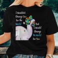 Autism Mom Change The World For You Elephant Puzzle Pieces Women T-shirt Gifts for Her