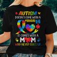 Autism Mom Doesnt Come With A Manual Women Autism Awarenes Women T-shirt Gifts for Her