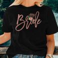Bachelorette Bride Bridal Wedding Shower Gift Floral Cute Women T-shirt Gifts for Her